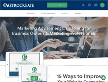 Tablet Screenshot of metrocreate.com